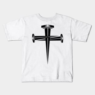 Christian illustration. Cross from crucifixion nails. Kids T-Shirt